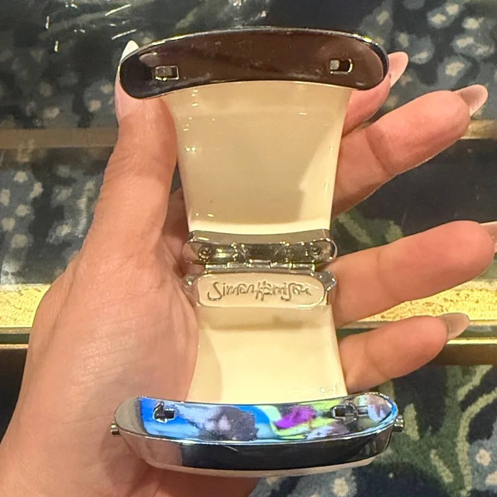 Cream and Silver Bracelet